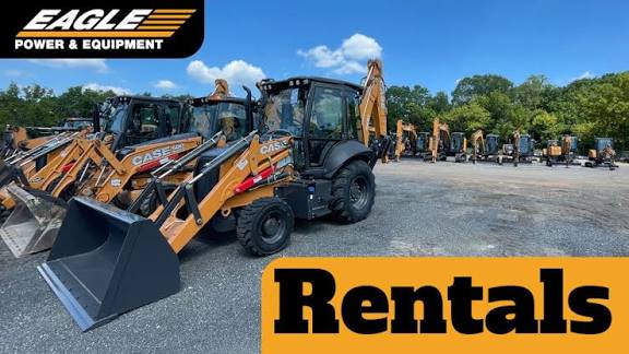 Excavators, bulldozers and construction machines available for rental